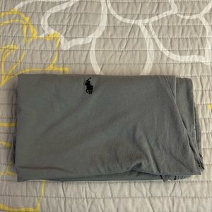 Mens Polo V Neck Gray